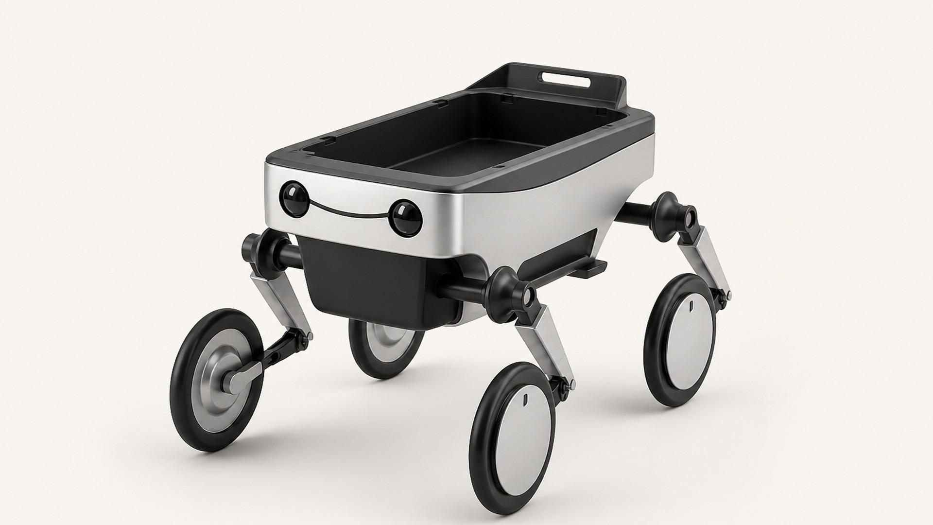 ONYU with seat removed, open cargo deck for delivery storage.